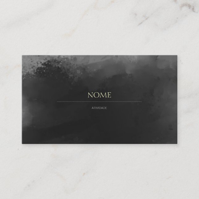 Elegant 3 Gray Business Card (Front)