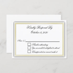 Elegant 3D RSVP Card