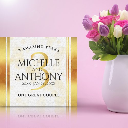 Elegant 3rd Leather Wedding Anniversary