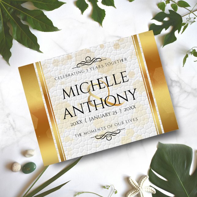 Elegant 3rd Leather Wedding Anniversary Cutting Board (Elegant 3rd Leather Wedding Anniversary Cutting Board Cover Photo.)