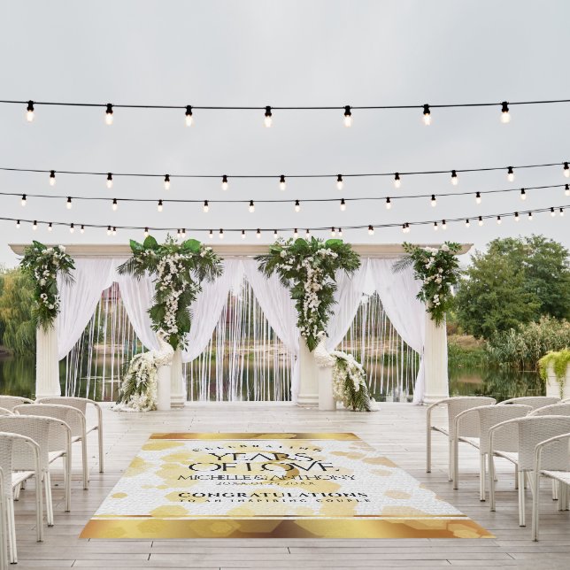 Elegant 3rd Leather Wedding Anniversary Outdoor Rug (Insitu (Wedding 1))