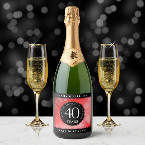 Elegant 40th Ruby Wedding Anniversary Celebration