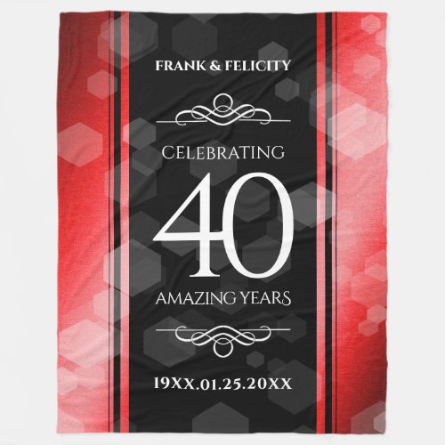 Elegant 40th Ruby Wedding Anniversary Celebration