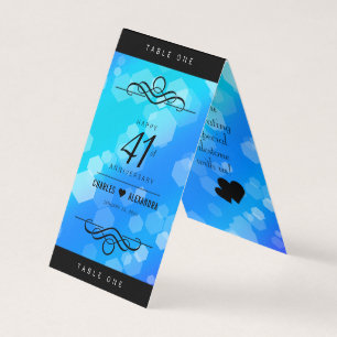 Elegant 41st Blue Topaz Wedding Anniversary