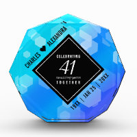 Elegant 41st Blue Topaz Wedding Anniversary