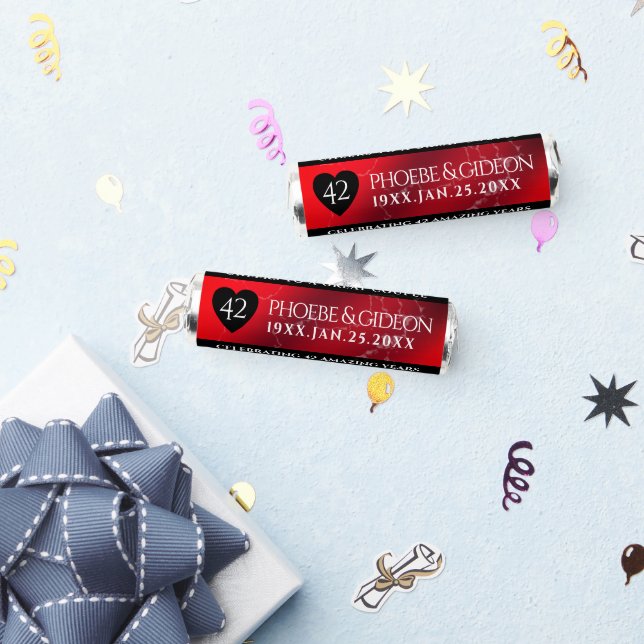 Elegant 42nd Jasper Wedding Anniversary Breath Savers® Mints (Party)