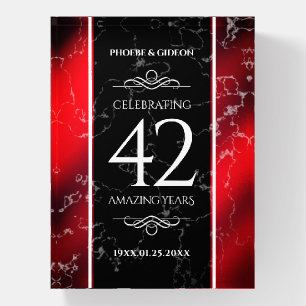 Elegant 42nd Jasper Wedding Anniversary Paperweight