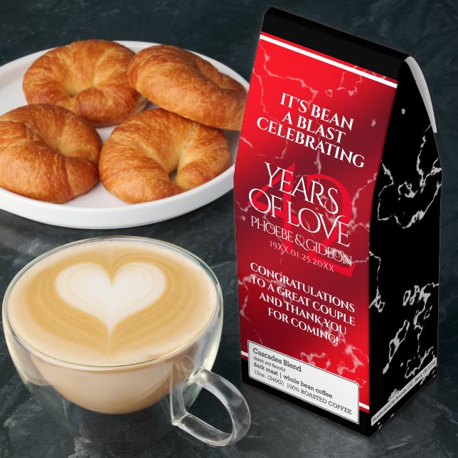 Elegant 42nd Jasper Wedding Anniversary Roasted Coffee (Breakfast)