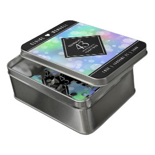 Elegant 43rd Opal Wedding Anniversary Celebration Jigsaw Puzzle