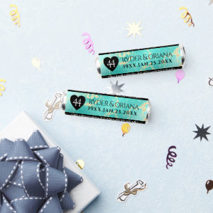 Elegant 44th Turquoise Wedding Anniversary Breath Savers® Mints