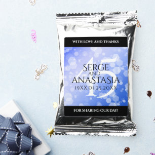 Elegant 45th Sapphire Wedding Anniversary Coffee Drink Mix