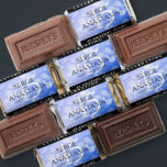 Elegant 45th Sapphire Wedding Anniversary Hershey's Miniatures<br><div class="desc">Make the 45th sapphire wedding anniversary a tasty celebration with these miniature chocolates! Elegant lettering with hexagonal confetti on a sapphire blue background add a memorable touch for this special occasion and extraordinary milestone. Customize with the couple's names, marriage dates, and congratulatory messages. Design © W.H. Sim. See more at...</div>