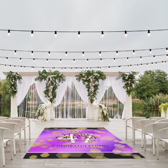 Elegant 47th Amethyst Wedding Anniversary Outdoor Rug (Insitu (Wedding 1))
