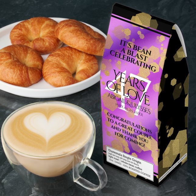 Elegant 47th Amethyst Wedding Anniversary Roasted Coffee (Breakfast)