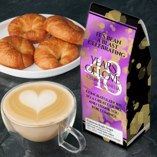 Elegant 48th Amethyst Wedding Anniversary Roasted Coffee