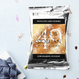 Elegant 49th Copper Wedding Anniversary Coffee Drink Mix