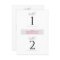 Elegant 4 inch Square Wedding Table Numbers