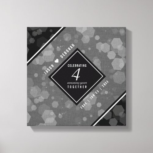 Elegant 4th Linen Wedding Anniversary Celebration