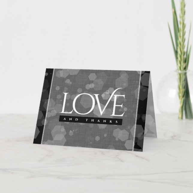 Elegant 4th Linen Wedding Anniversary Celebration Thank You Card (Front)