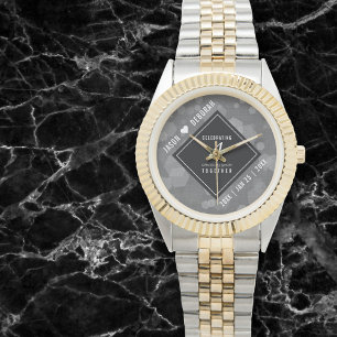 Elegant 4th Linen Wedding Anniversary Celebration Watch