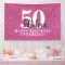 Elegant 50 and Fabulous Pink Sparkle 50th Birthday