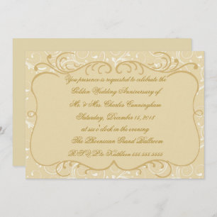 Elegant 50th Anniversary Invite