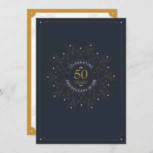 Elegant 50th Anniversary Invite