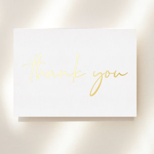 Elegant 50th Birthday Foil Thank You Card