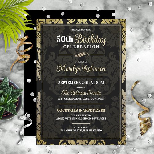 Elegant 50th Birthday Party Celebration