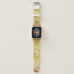 Elegant 50th Golden Wedding Anniversary Apple Watch Band<br><div class="desc">Celebrate the 50th wedding anniversary in style with these commemorative watch bands! Elegant black serif and sans serif lettering with hexagonal confetti on a gold foil background add a memorable touch for this special occasion and extraordinary milestone. Customize with the couple's initials, and add a date for their golden anniversary....</div>