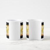 Elegant 50th Golden Wedding Anniversary Coffee Mug Set (Side)