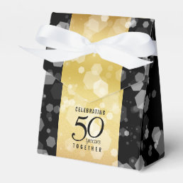 Elegant 50th Golden Wedding Anniversary Favor Boxes