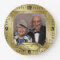 Elegant 50th Wedding Anniversary Photo Wall Clock
