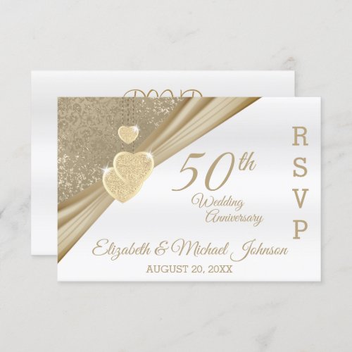 Elegant 50th Wedding Anniversary _ RSVP
