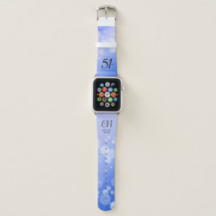 Elegant 51st Sapphire Wedding Anniversary Apple Watch Band