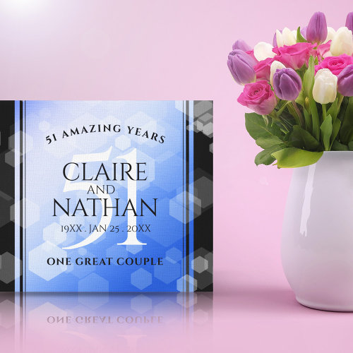 Elegant 51st Sapphire Wedding Anniversary