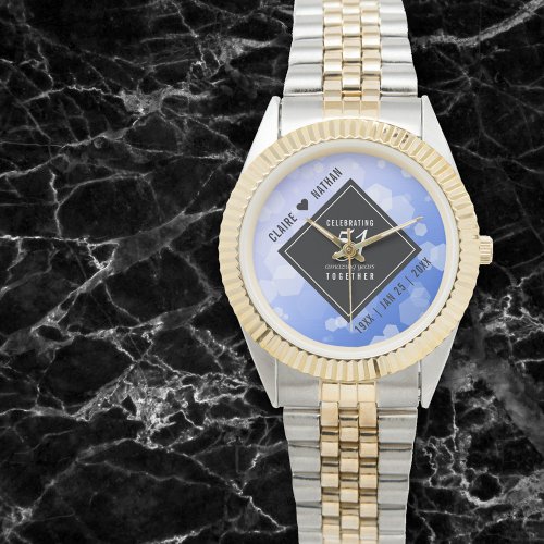 Elegant 51st Sapphire Wedding Anniversary Watch
