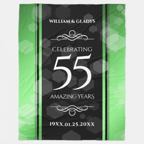 Elegant 55th Emerald Wedding Anniversary