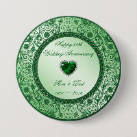 Elegant 55th Wedding Anniversary Button