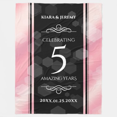 Elegant 5th Rose Quartz Wedding Anniversary