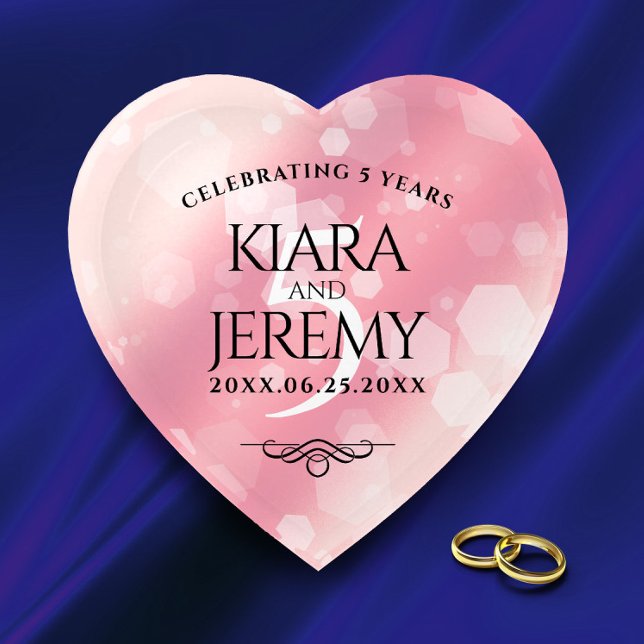 Elegant 5th Rose Quartz Wedding Anniversary Paperweight (Creator Uploaded)