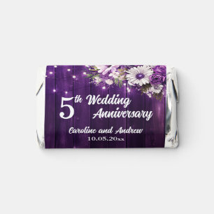Elegant 5th Wedding Anniversary String Lights Hershey's Miniatures
