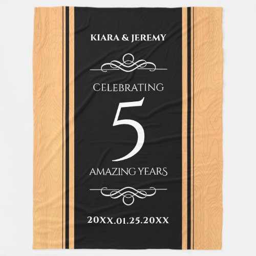 Elegant 5th Wood Wedding Anniversary Celebration