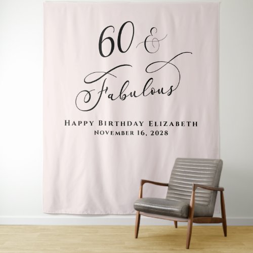 Elegant 60th Pink Birthday Party