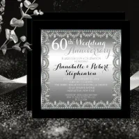 A 60th Diamond Wedding Anniversary Invite, Zazzle