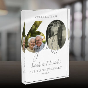 Elegant 60th Wedding Anniversary 2  Photo Block