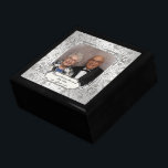 Elegant 60th Wedding Anniversary Photo Gift Box<br><div class="desc">A Digitalbcon Images Design featuring a platinum silver color and flourish design theme with a variety of custom images, shapes, patterns, styles and fonts in this one-of-a-kind "Elegant Diamond Wedding Anniversary" Photo Gift Box. This colorful and elegant design comes complete with customizable photo insert and text lettering to suit your...</div>