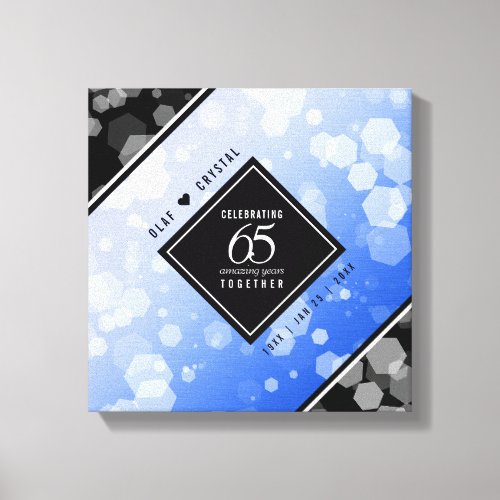 Elegant 65th Blue Sapphire Wedding Anniversary