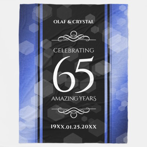Elegant 65th Blue Sapphire Wedding Anniversary