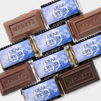 Elegant 65th Blue Sapphire Wedding Anniversary Hershey's Miniatures